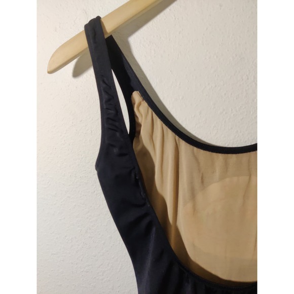 Ken Done Vintage Black Embroidered Fish Scoop Back One Piece Swimsuit 12 - Picture 6 of 9